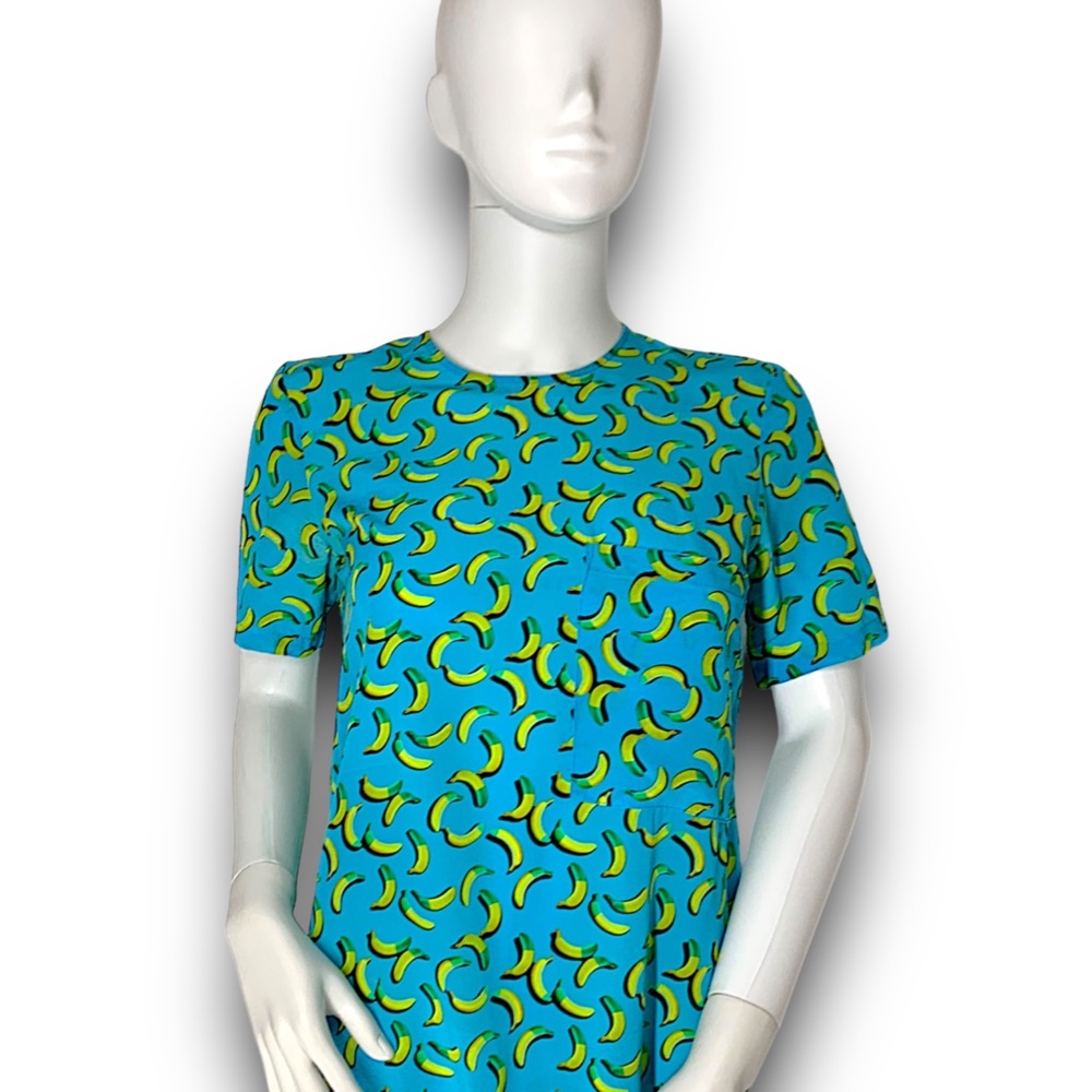 MARKUS LUPFER BANANA PRINT SILK TOP